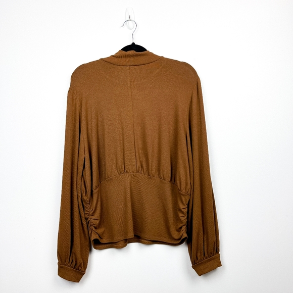 Cleo Sparkly Brown Long Sleeve Ladies Top - Picture 6 of 10